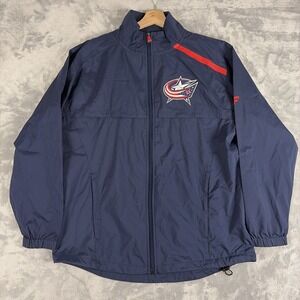 Columbus Blue Jackets Fanatics Pro Team Issue  Full Zip Jacket Mens Medium NWOT